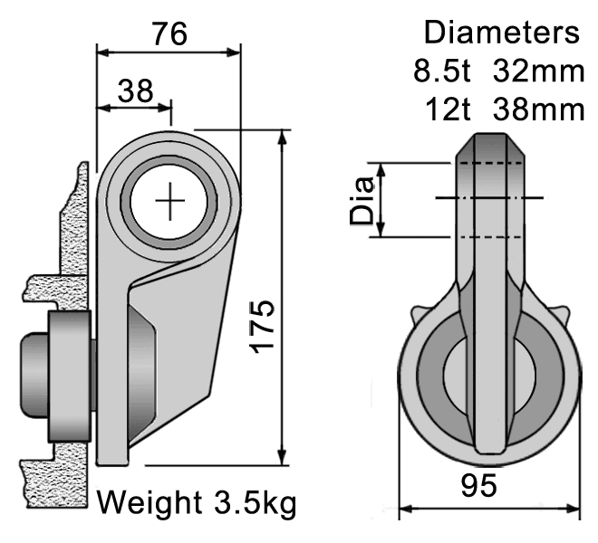 Lifting lug geometry